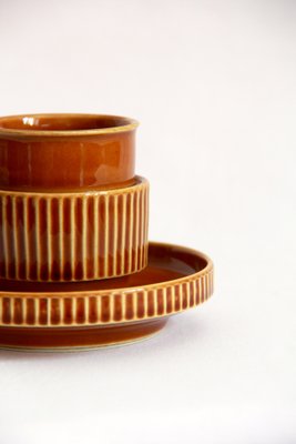 Tazze da caffè vintage in ceramica color ambra di Tognana, Italia, anni '70  in vendita su Pamono