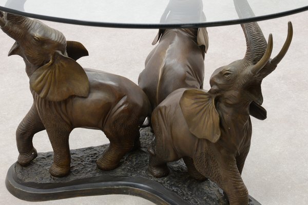 Bronze Elephant Dinging Table For, Elephant Coffee Table Used
