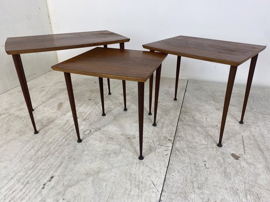 Mid century nesting side tables deals