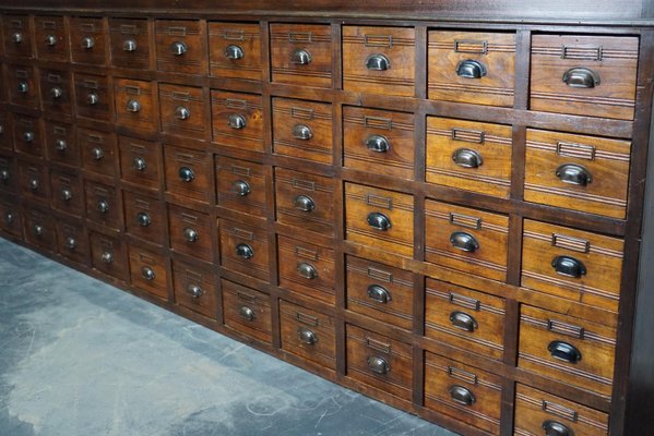 Large Parisian Fruitwood Apothecary, Antique Apothecary Cabinet Australia