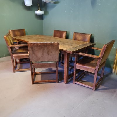 Spanish Style Monastery Dining Table, Spanish Colonial Dining Room Chairs