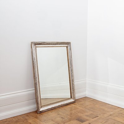 French Silver Gilt Wall Mirror For, Antique French Silver Gilt Mirror