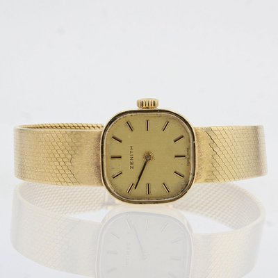 Orologio Zenith in oro giallo 18 carati, anni '60 in vendita su Pamono
