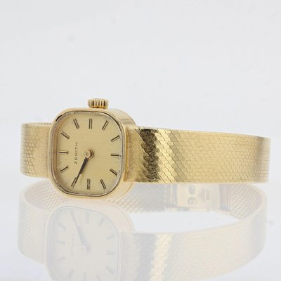 Orologio Zenith in oro giallo 18 carati, anni '60 in vendita su Pamono