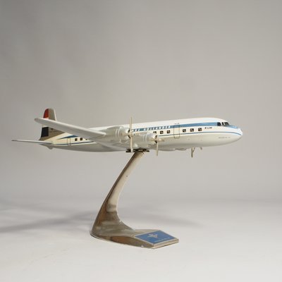 Maquette d'Avion KLM DC-7 en Aluminium, 1950s en vente sur Pamono