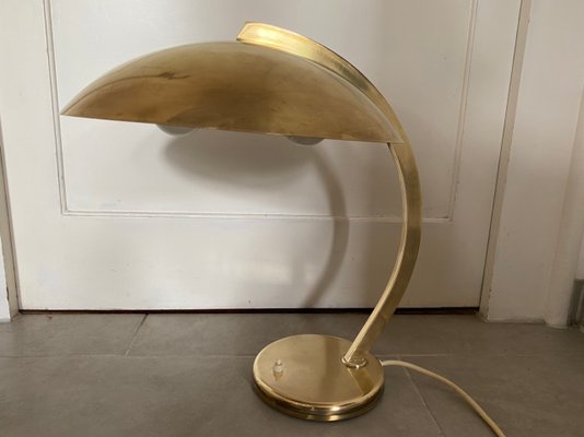 Vintage Desk Lamp in Brass Egon Hillebrand for Hillebrand Bauhaus Stil for sale at Pamono