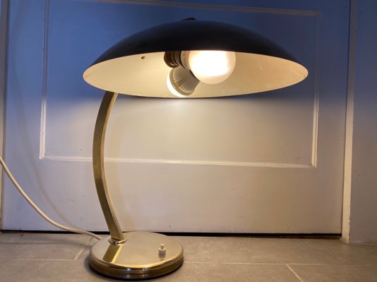 Matron Prediken Overeenstemming Vintage Desk Lamp in Brass by Egon Hillebrand for Hillebrand Bauhaus Stil  for sale at Pamono