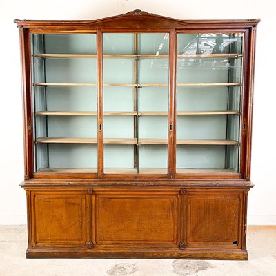 Big Antique Oak Display Cabinet For, Antique Bookcase Display Cabinet