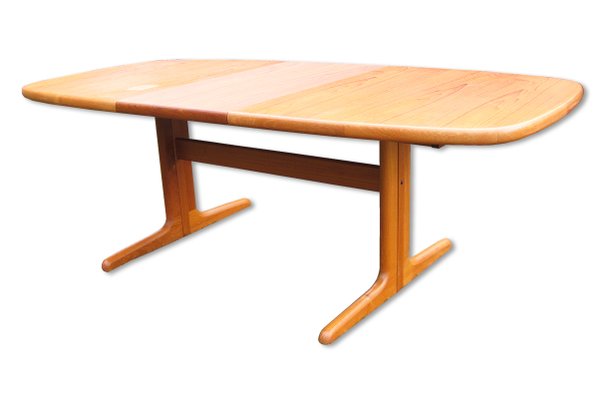 Danish Extendable Oval Teak Dining Table From Skovby 1970s For Danish Extendable Oval Teak Dining Table From Skovby 1970s 2