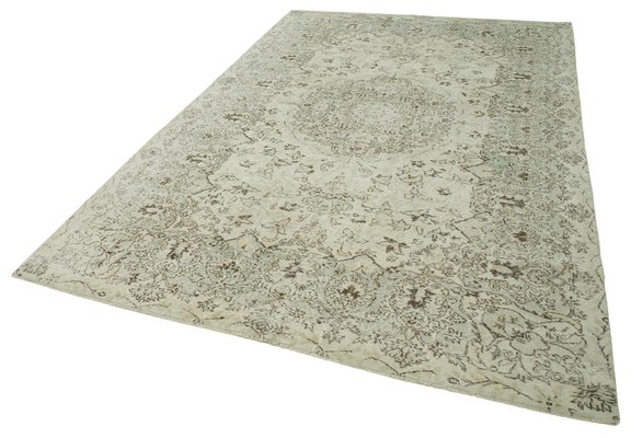Vintage Turkish Beige Area Rug For, Traditional Area Rugs Sage Green