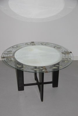 Glass table with leaf deals