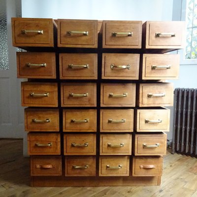 Large Vintage Spanish 24 Drawer Shop Dresser For Sale At Pamono