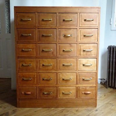 Large Vintage Spanish 24 Drawer Shop Dresser For Sale At Pamono