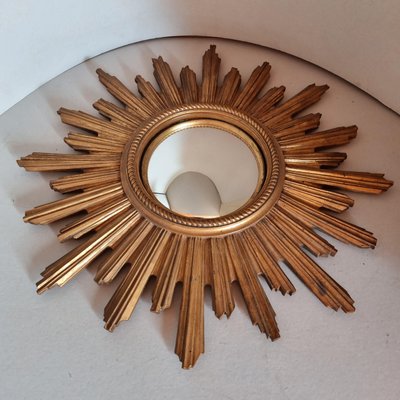 Specchio da parete a forma di sole, anni '60 in vendita su Pamono