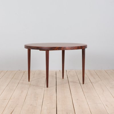Round Rosewood Dining Table With, Round Dining Table With Leaf Extension And Chairs