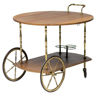 Italian Walnut Bar Cart For At Pamono, Antique Wooden Bar Carts