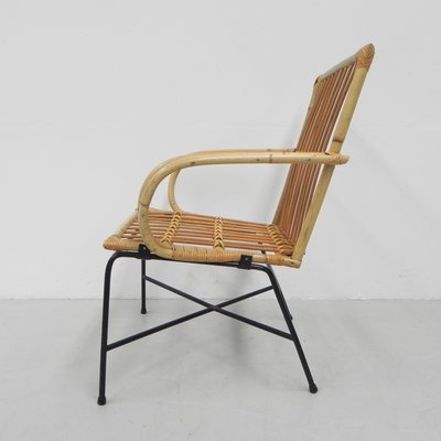Rattan Chair on Steel Frame