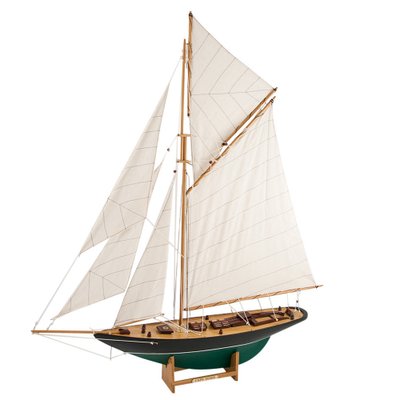 Vintage Wooden Scale Model Cap Horn 