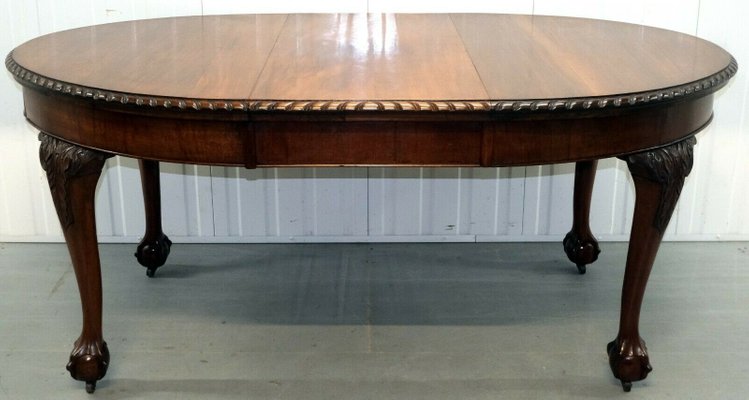 Hardwood Dining Table On Cabriole Legs, Ball And Claw Desk South Africa