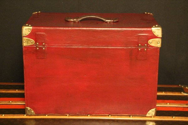 Red Goyard Steamer Trunk from Hermes for sale at Pamono