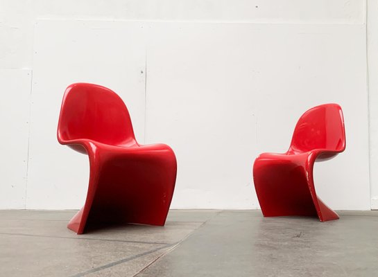 Set of Mid-Century Panton Side Chairs by Verner Panton for Vitra