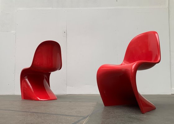 Set of Mid-Century Panton Side Chairs by Verner Panton for Vitra
