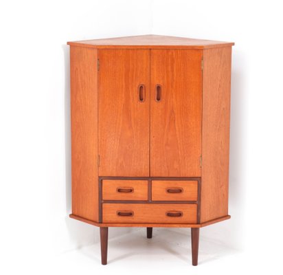 Mid century modern corner hutch deals