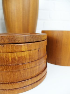 Danish Teak Ice Buckets by Jens Harald Quistgaard for Dansk Danish Teak Ice Buckets by Jens Harald Quistgaard for Dansk
