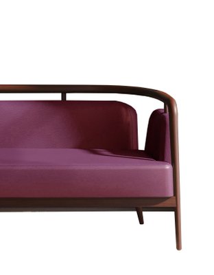 Purple leather couch for on sale sale