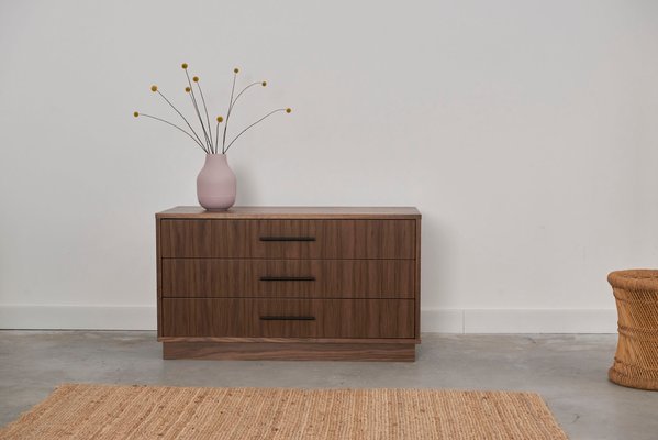 Scandinavian Walnut Chest of Drawers