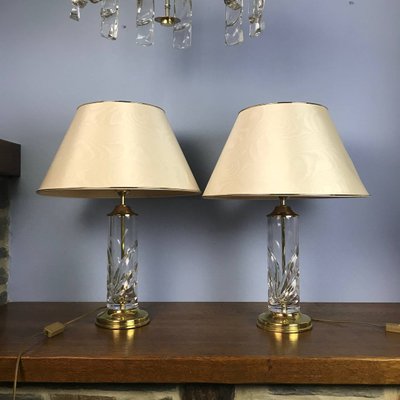 Vintage Table Lamps From Nachtmann, Gold Tone Desk Lamps Taiwan