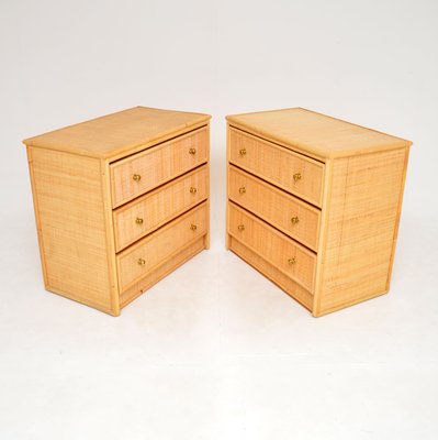 Vintage Bamboo Rattan Chest Of Drawers, Modern Maple Dresser Chest Of Drawers Floor Cabinet