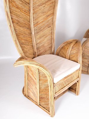 Large Rattan Armchair for sale at Pamono