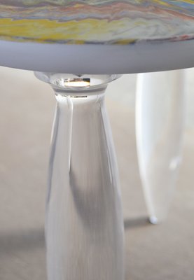 Mercury glass on sale side table