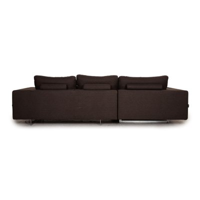 Gray Brown Fabric Who s Perfect Luca Corner Sofa for sale at Pamono