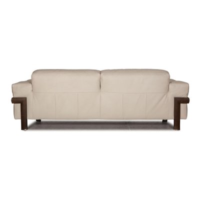 Cream Leather 2 Seat Sofa From Natuzzi