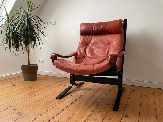 沸騰ブラドン Teak Vintage Siesta Westnofa for Relling Ingmar by Armchair 1人掛けソファ