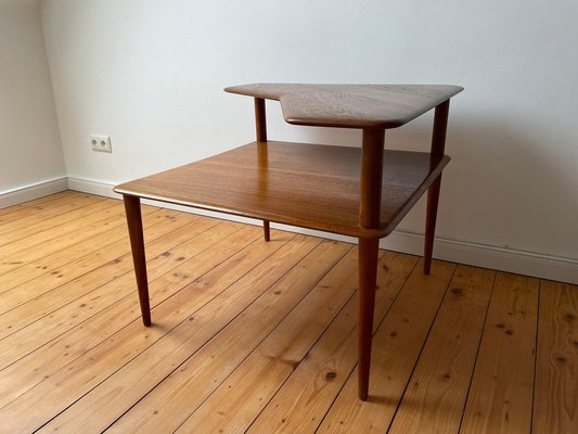 Vintage White Teak Orla Coffee Table from France Son Denmark