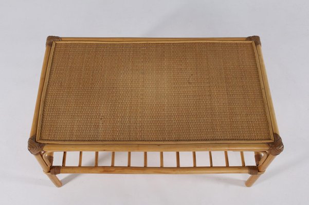 Vintage cane coffee table deals
