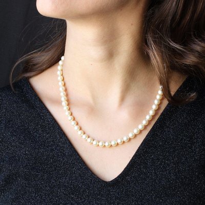 18 Karat Yellow Gold Clasp Necklace 