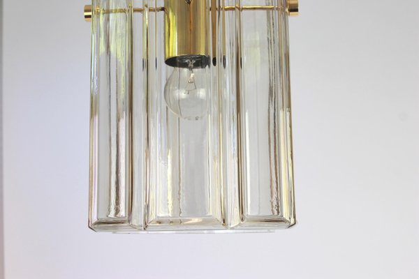 German Lantern Pendant with Glass Shade 