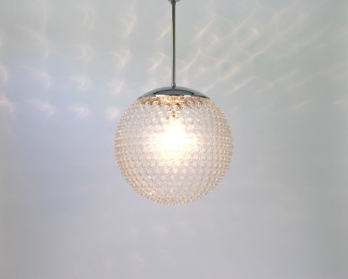 Glass Pendant Lamp by Rolf Krüger for Staff, Germany, 1970s for
