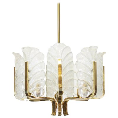 Murano Glass Leaf Chandelier By Carl, White Murano Glass Leaf Chandelier Chile