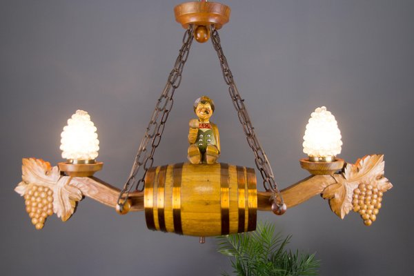 Two top light chandelier