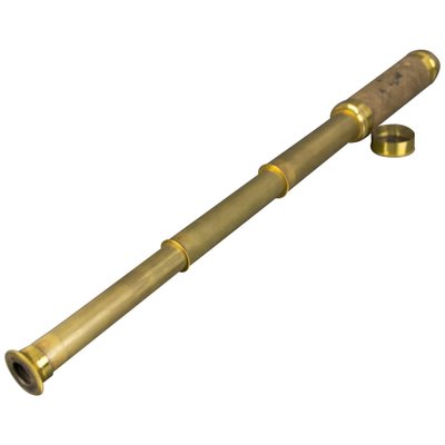 Canne Télescopique Pliable En Laiton Et Palissandre Indien – Hauteur 101,6 Cm – Poignée Laiton Massif, Pointe Caoutchouc – Marche, Collection