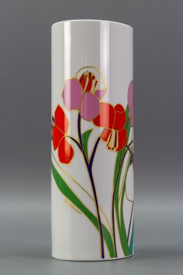 Flower Cylinder Vase in Porcelain by Wolf Bauer for