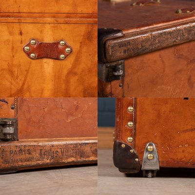 1900S LOUIS VUITTON FULL LEATHER TRUNK