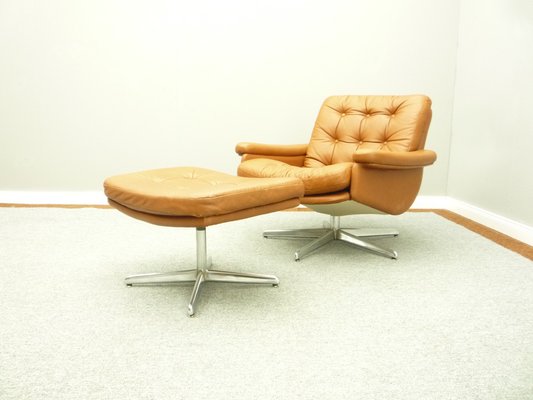 Mid Century Leather Sofa Armchairs And Ottoman 1960s Set Of 4 For At Pamono Mid Century Leather Sofa Armchairs And, Sofa And Ottoman Set Canada
