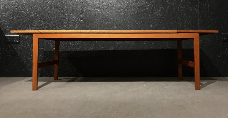 Mid century modern black coffee table outlet