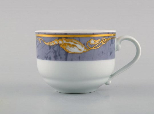 Tasse et sous-tasse à espresso 'Cameo' en porcelaine blanche
